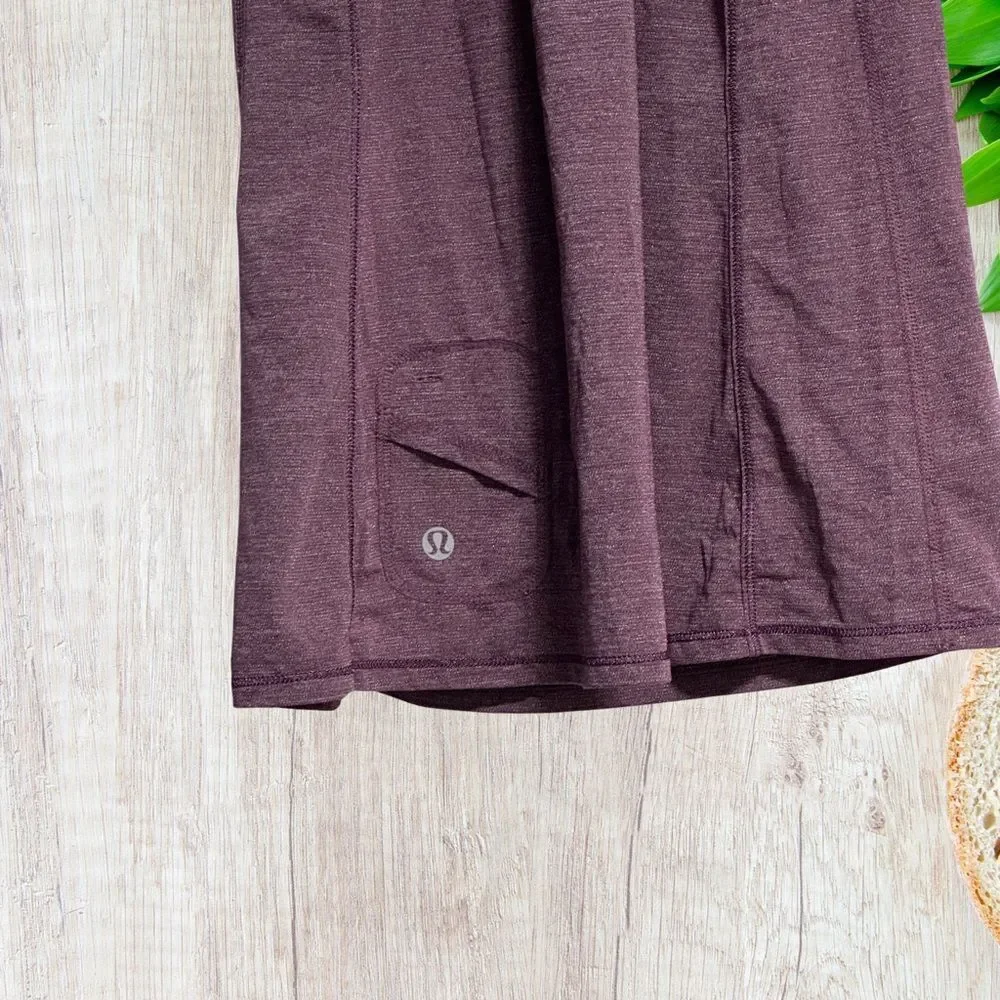 Lululemon Womens Run: Silver Bullet Sleeveless Tech‎ Tank EST Sz4 Purple W1852S
